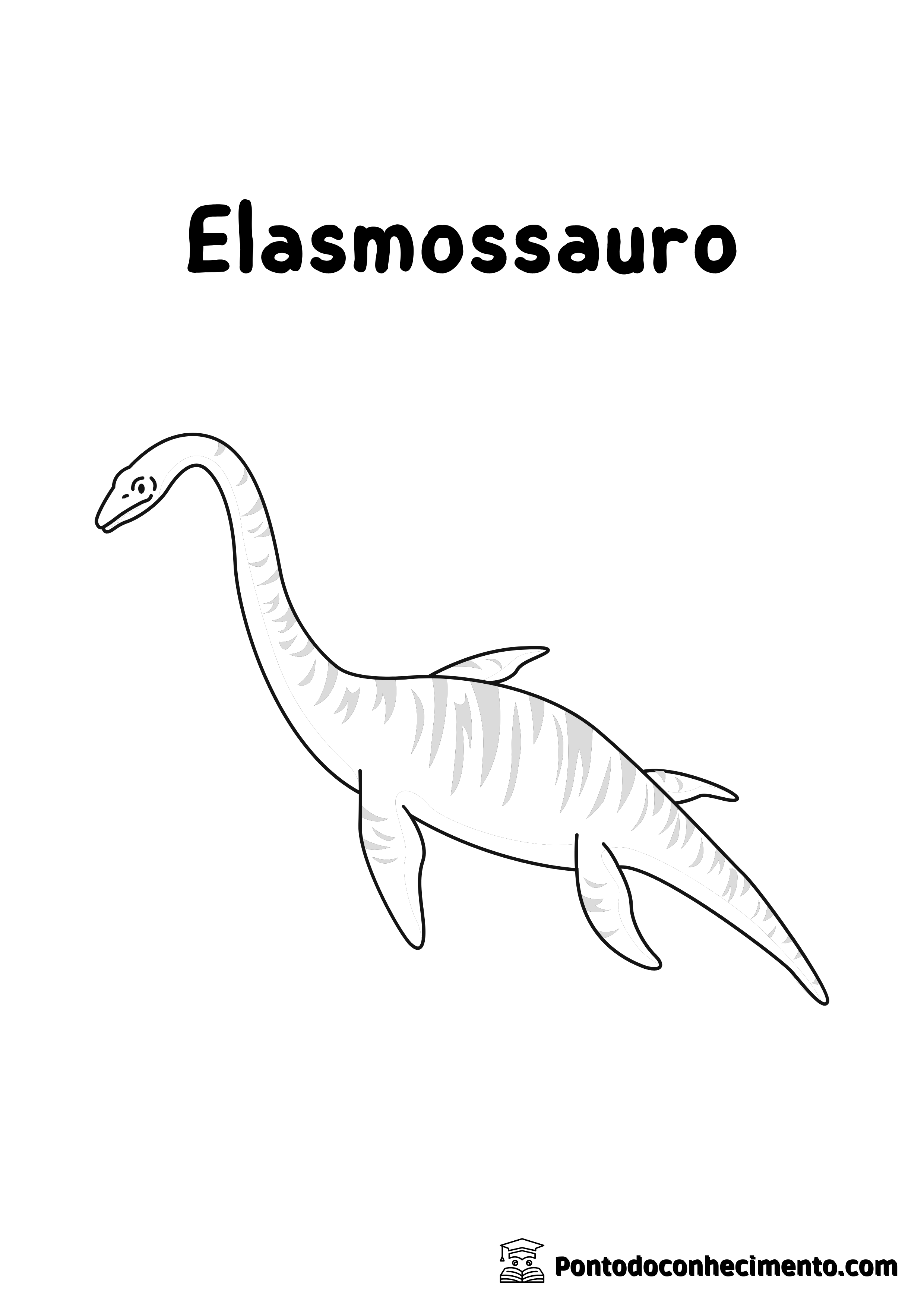 Desenhos para colorir: Dinossauros - Ponto do Conhecimento