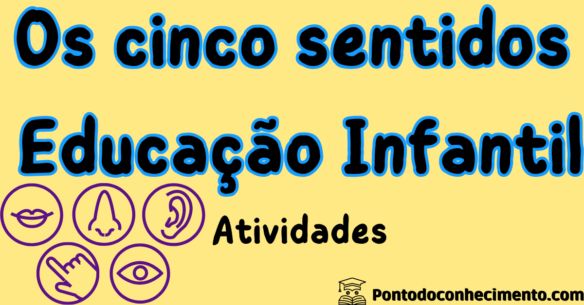 ATIVIDADES PARA TRABALHAR OS 5 SENTIDOS!  Educação infantil, Atividades,  Educação