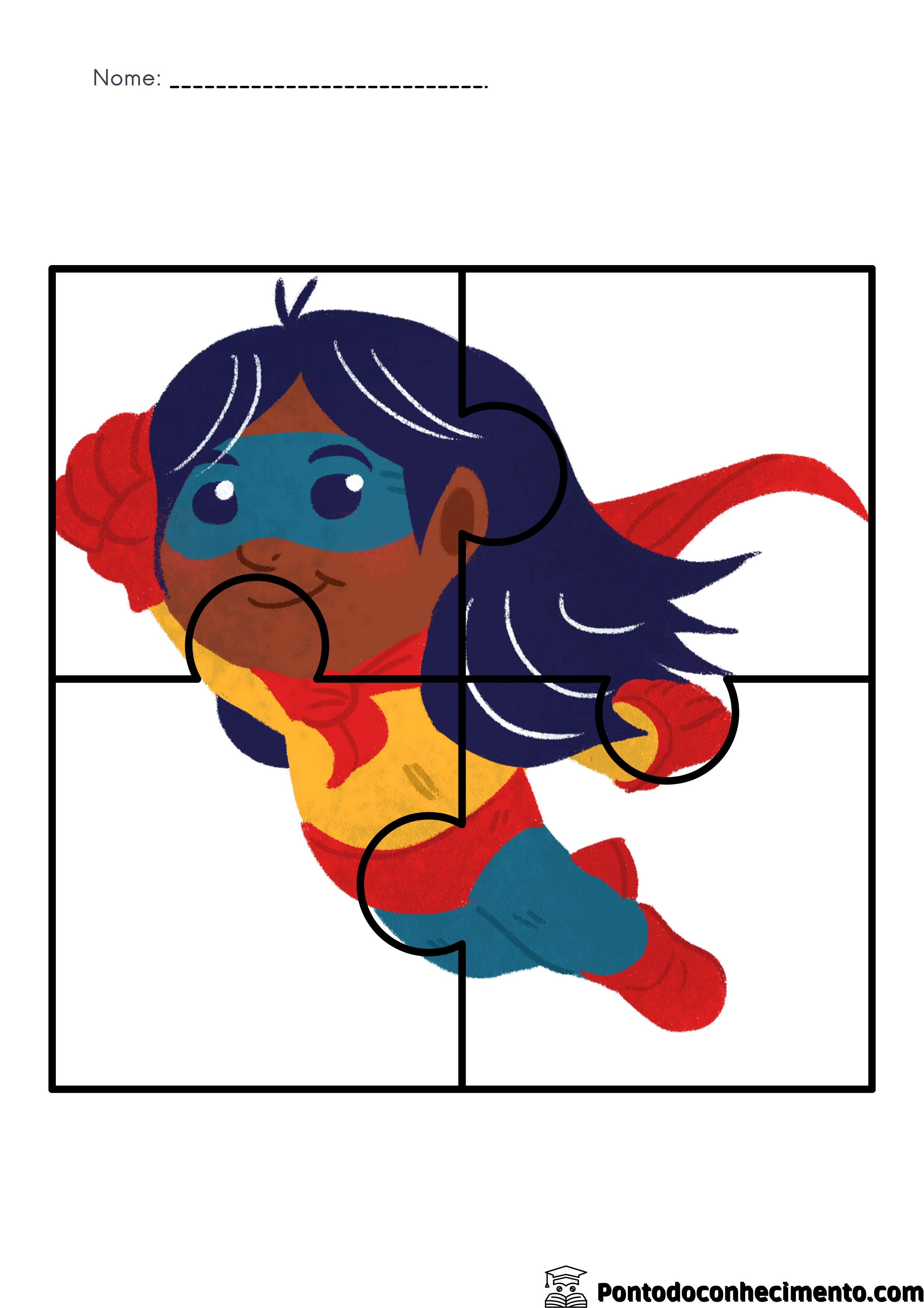 Quebra-cabeça infantil Super-Heróis 2