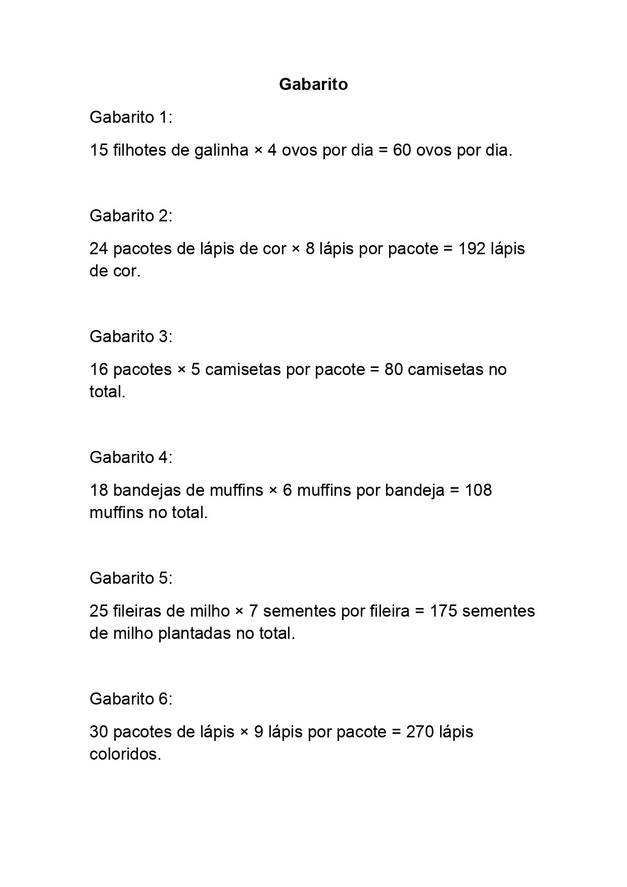 Jogo da Multiplicação com gabarito pronto para imprimir - Ponto do  Conhecimento