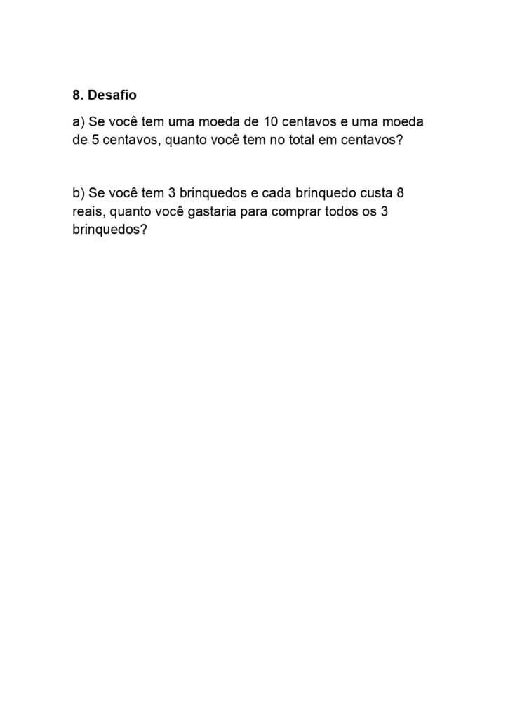 Avaliação completa de matemática para o 3º ano do ensino fundamental