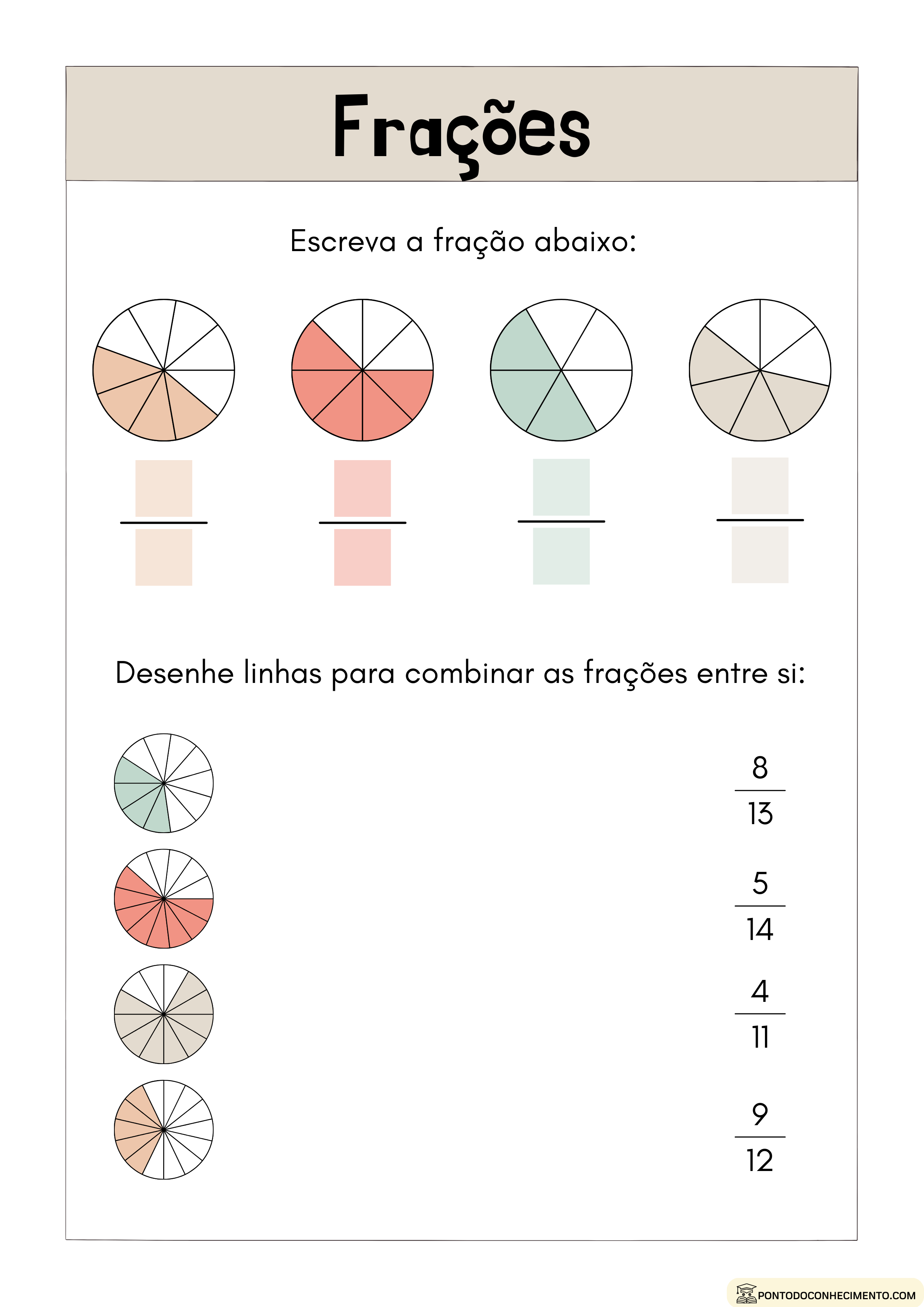 Listas: Simplificação de Fração - Reforço de Matemática