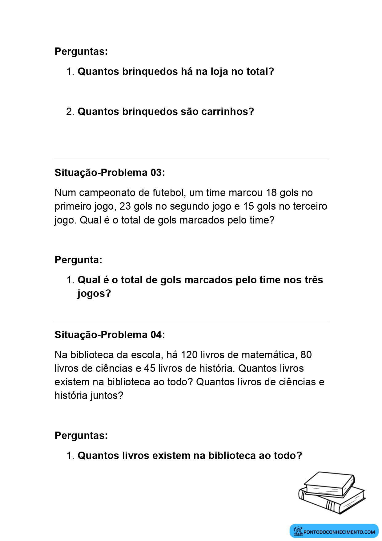 Atividade de matemática para 1 ano e 2 ano, Jogo