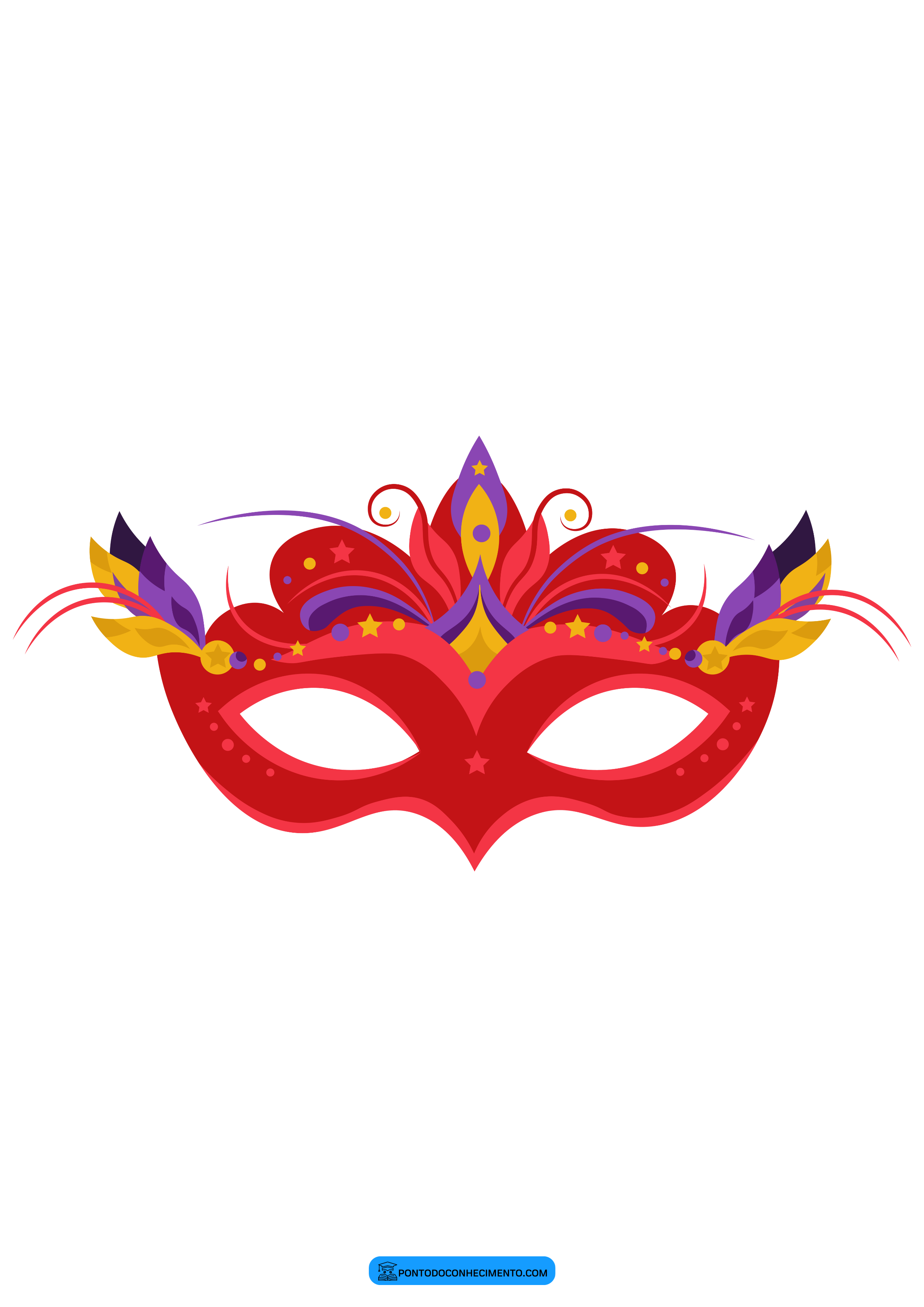 Máscaras de Carnaval para pintar