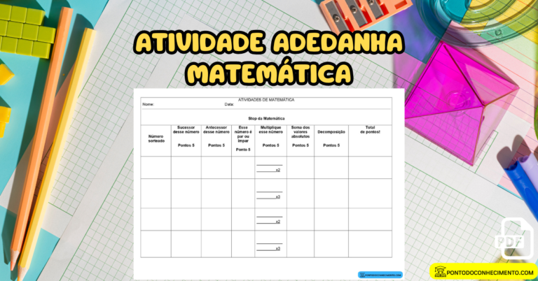 Arquivo de Atividades pedagógicas Ponto do Conhecimento