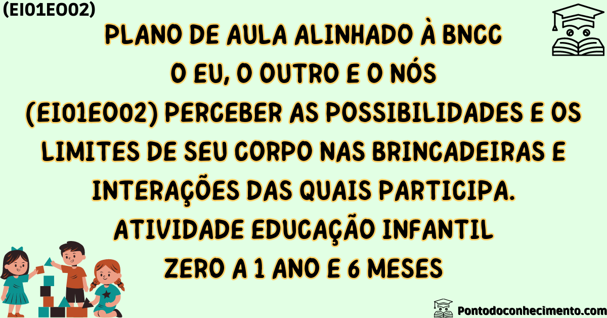 Você está visualizando atualmente Atividades BNCC EI01EO02: Perceber as possibilidades e os limites de seu corpo nas brincadeiras e interações das quais participa