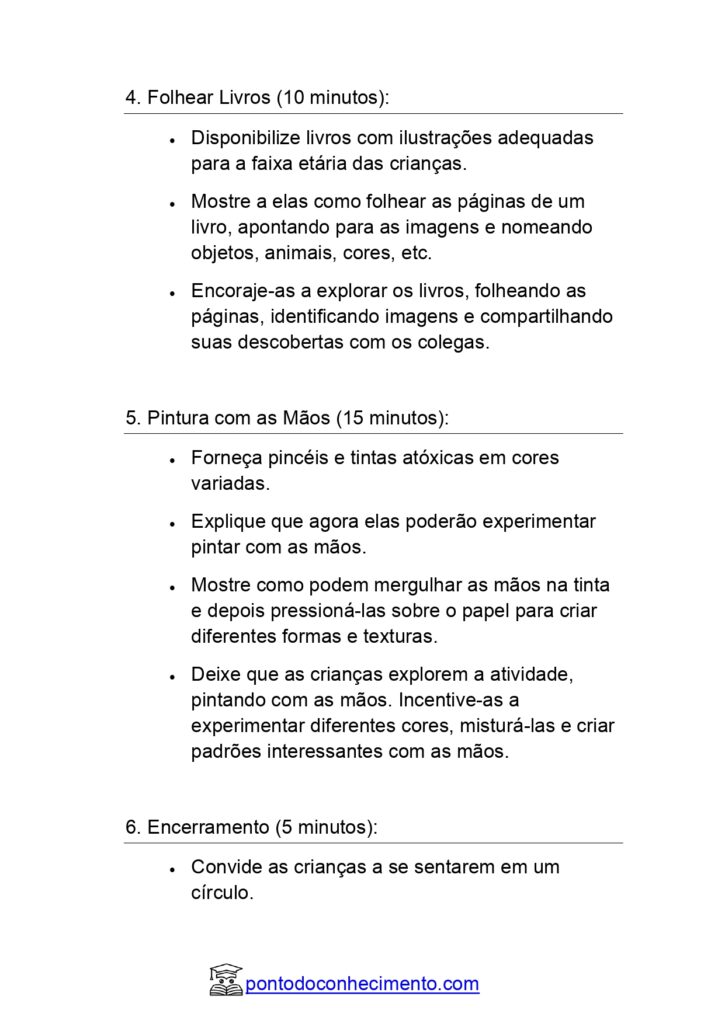 Plano De Aula Com A Habilidade EI02CG05 Desenvolver Progressivamente As ...