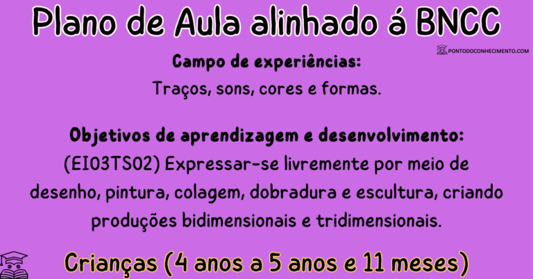Arquivo de Plano de aula alinhado a BNCC EI03TS02 - Ponto do Conhecimento