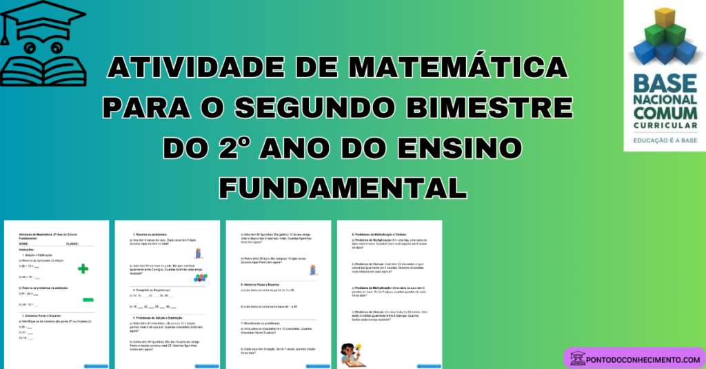 Segundo 2º Arquivo de Atividade de Matemática para o Segundo Bimestre do 2º Ano do ...