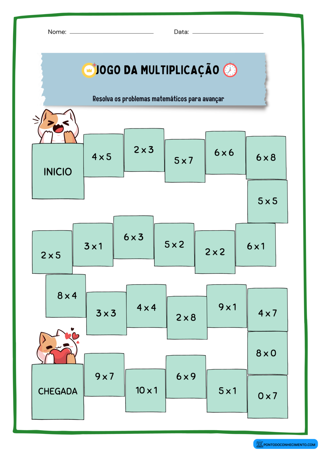 Tabelas De Multiplicação Jogo - BINKEDU