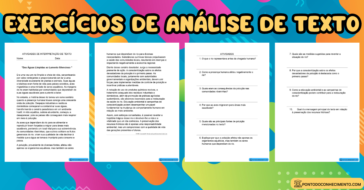 Você está visualizando atualmente Exercícios de análise de texto