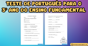 Leia mais sobre o artigo Teste de português para o 3º ano do ensino fundamental
