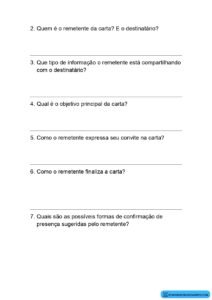 Atividade de gênero textual carta - Ponto do Conhecimento