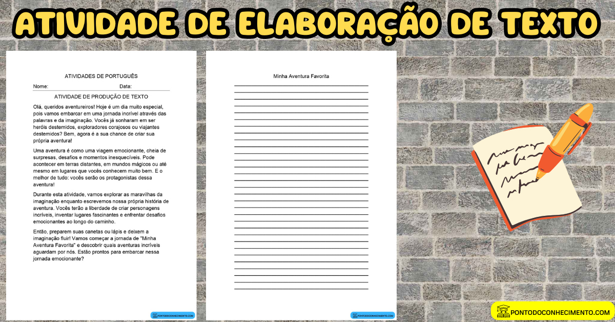 Você está visualizando atualmente Atividade de elaboração de texto