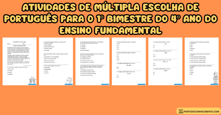 Arquivo de Avaliação de português para o primeiro bimestre do 4º ano do ...