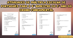 Leia mais sobre o artigo Atividades de múltipla escolha de português para o 4º bimestre do 2º ano do ensino fundamental