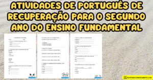 Leia mais sobre o artigo Atividades de português de recuperação para o segundo ano do ensino fundamental