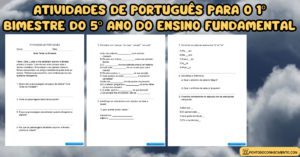 Leia mais sobre o artigo Atividades de português para o 1º bimestre do 5º ano do ensino fundamental