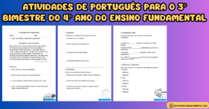 Leia mais sobre o artigo Atividades de português para o 3º bimestre do 4º ano do ensino fundamental