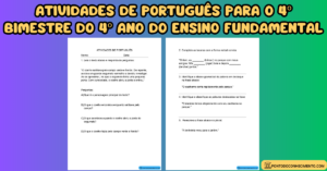 Leia mais sobre o artigo Atividades de português para o 4º bimestre do 4º ano do ensino fundamental