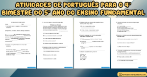 Leia mais sobre o artigo Atividades de português para o 4º bimestre do 5º ano do ensino fundamental