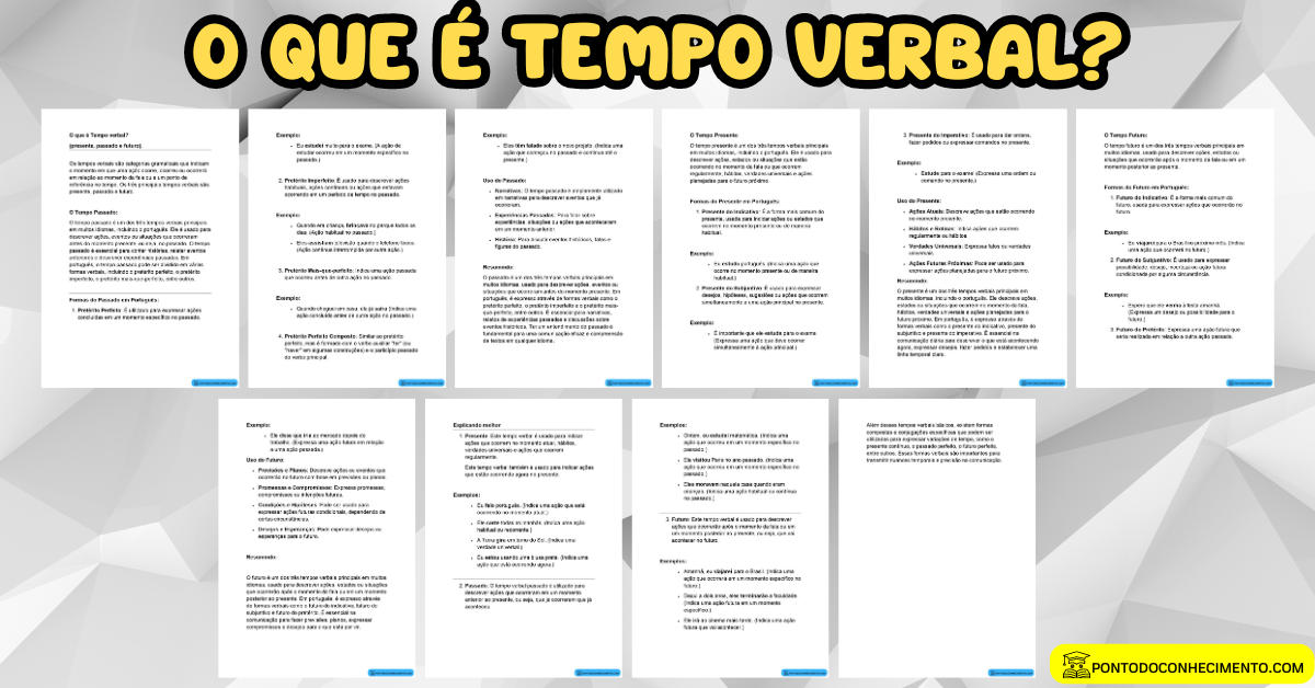 Você está visualizando atualmente O que é Tempo verbal?