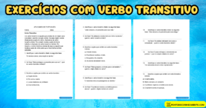 Leia mais sobre o artigo Exercícios com verbo transitivo