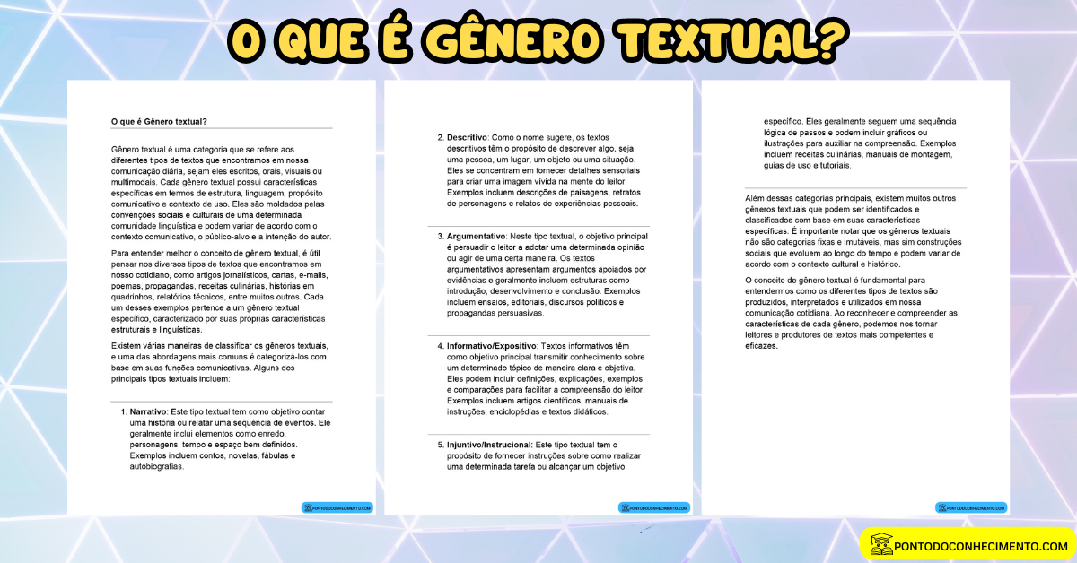 Você está visualizando atualmente O que é Gênero textual?