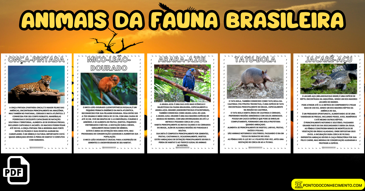 Você está visualizando atualmente Animais da fauna brasileira