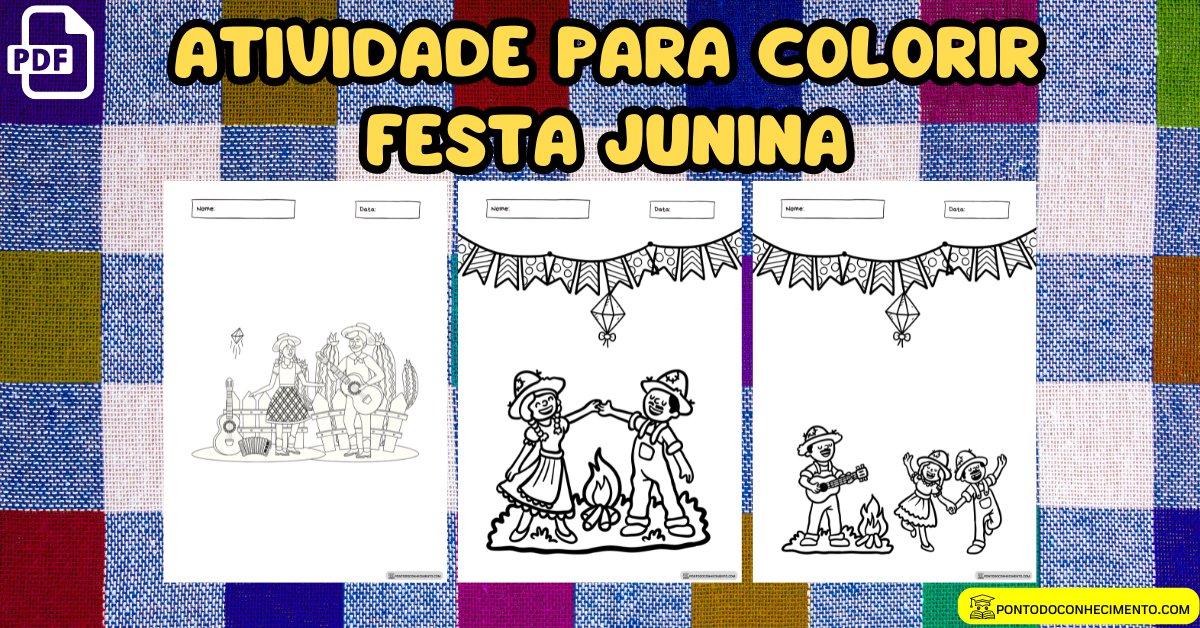 Você está visualizando atualmente Atividade de festa junina para colorir