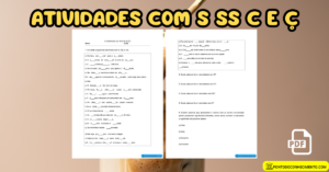 Leia mais sobre o artigo Atividades com S SS C e Ç