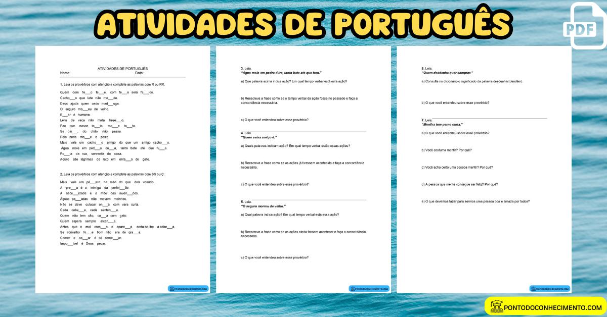 Você está visualizando atualmente Atividades de português