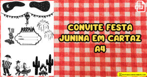 Leia mais sobre o artigo Convite festa junina em cartaz A4