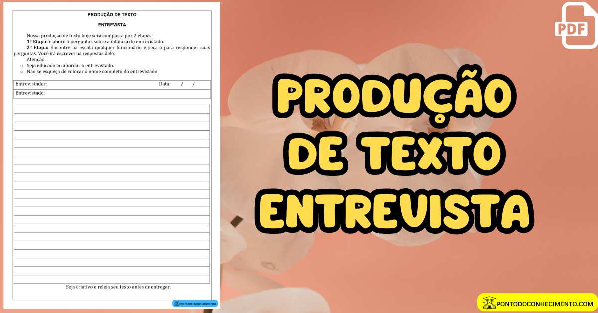 Você está visualizando atualmente Produção de texto entrevista