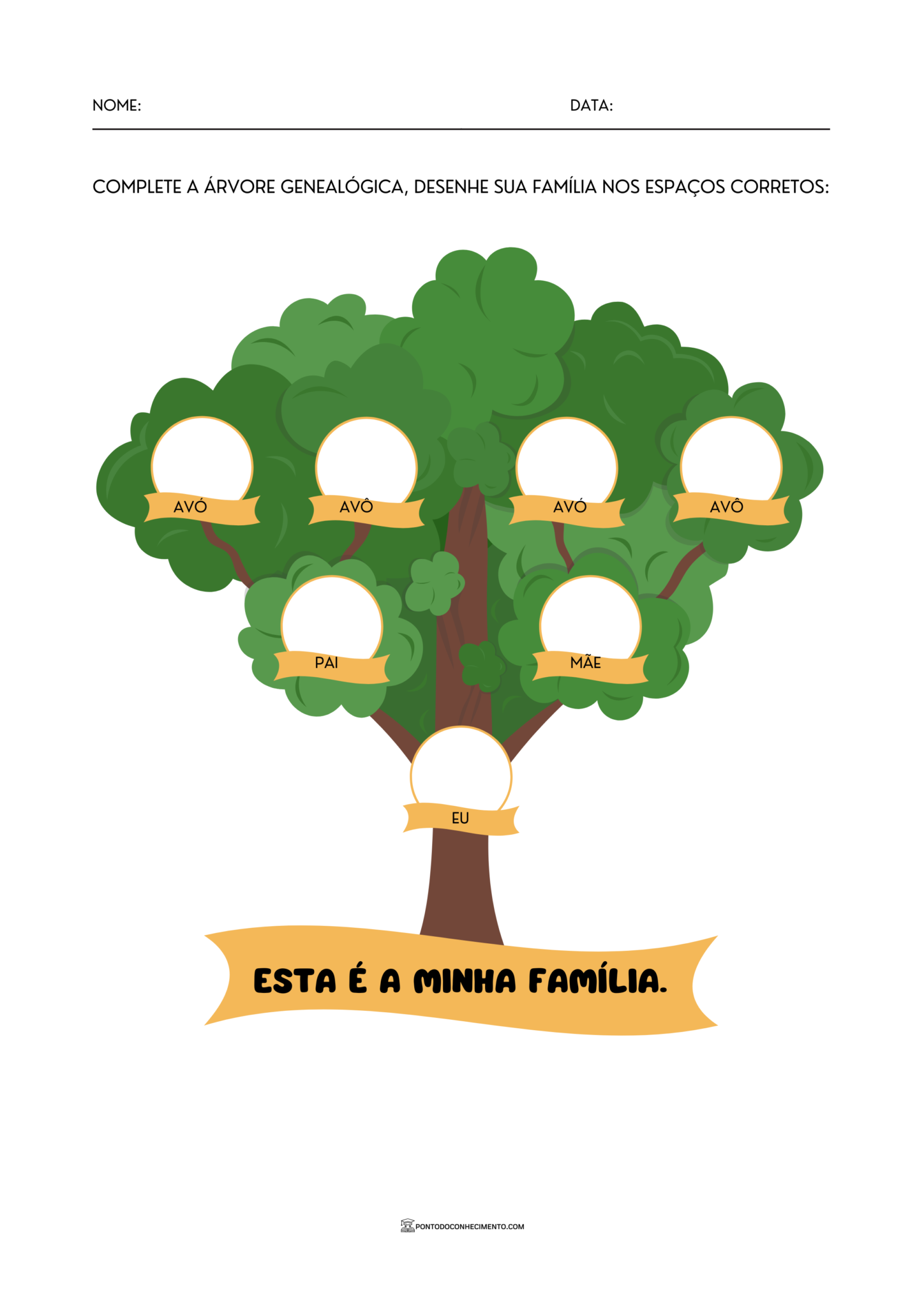 Árvore Genealógica Para Educação Infantil – HGPOW