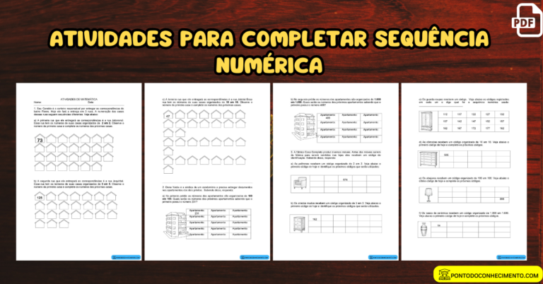 Arquivo de Exercícios de Sequência Numérica - Ponto do Conhecimento