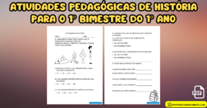 Leia mais sobre o artigo Atividades pedagógicas de história para o 1º bimestre do 1º ano