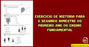 Leia mais sobre o artigo Exercício de história para o segundo bimestre do primeiro ano do ensino fundamental