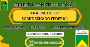 Leia mais sobre o artigo Direito Constitucional: Análise do Art. 52º Sobre Senado Federal – Explicações e Questões com Gabarito