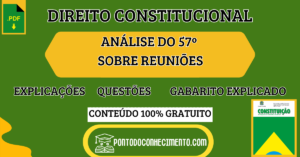 Leia mais sobre o artigo Direito Constitucional: Análise do Art. 57º Sobre Reuniões – Explicações e Questões com Gabarito