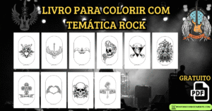 Leia mais sobre o artigo Livro para colorir com temática rock