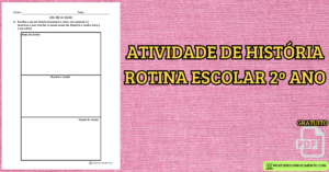 Leia mais sobre o artigo Atividade de História rotina escolar 2º ano