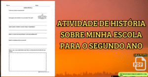 Leia mais sobre o artigo Atividade de história sobre minha escola para o segundo ano