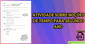 Leia mais sobre o artigo Atividade sobre noções de tempo para segundo ano