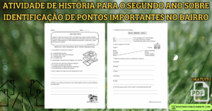 Leia mais sobre o artigo Atividade de história para o segundo ano sobre Identificação de pontos importantes no bairro