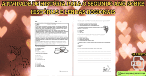 Leia mais sobre o artigo Atividade de história para o segundo ano sobre histórias e lendas regionais