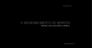 Leia mais sobre o artigo O Desaparecimento do Respeito