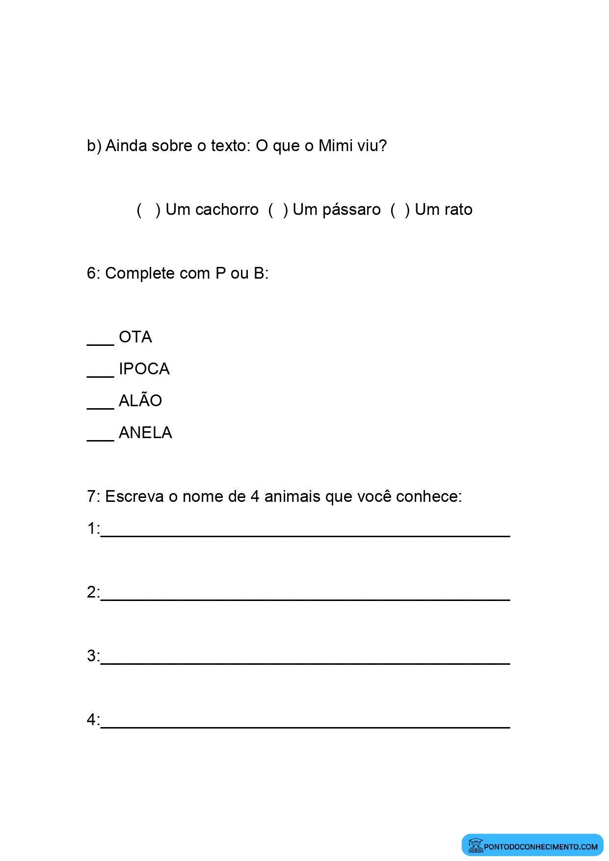 Avaliação diagnóstica 2º ano português e matemática