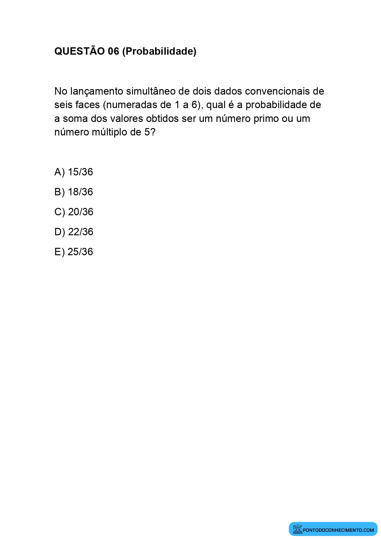 Matemática Enem Estatística e Probabilidade
