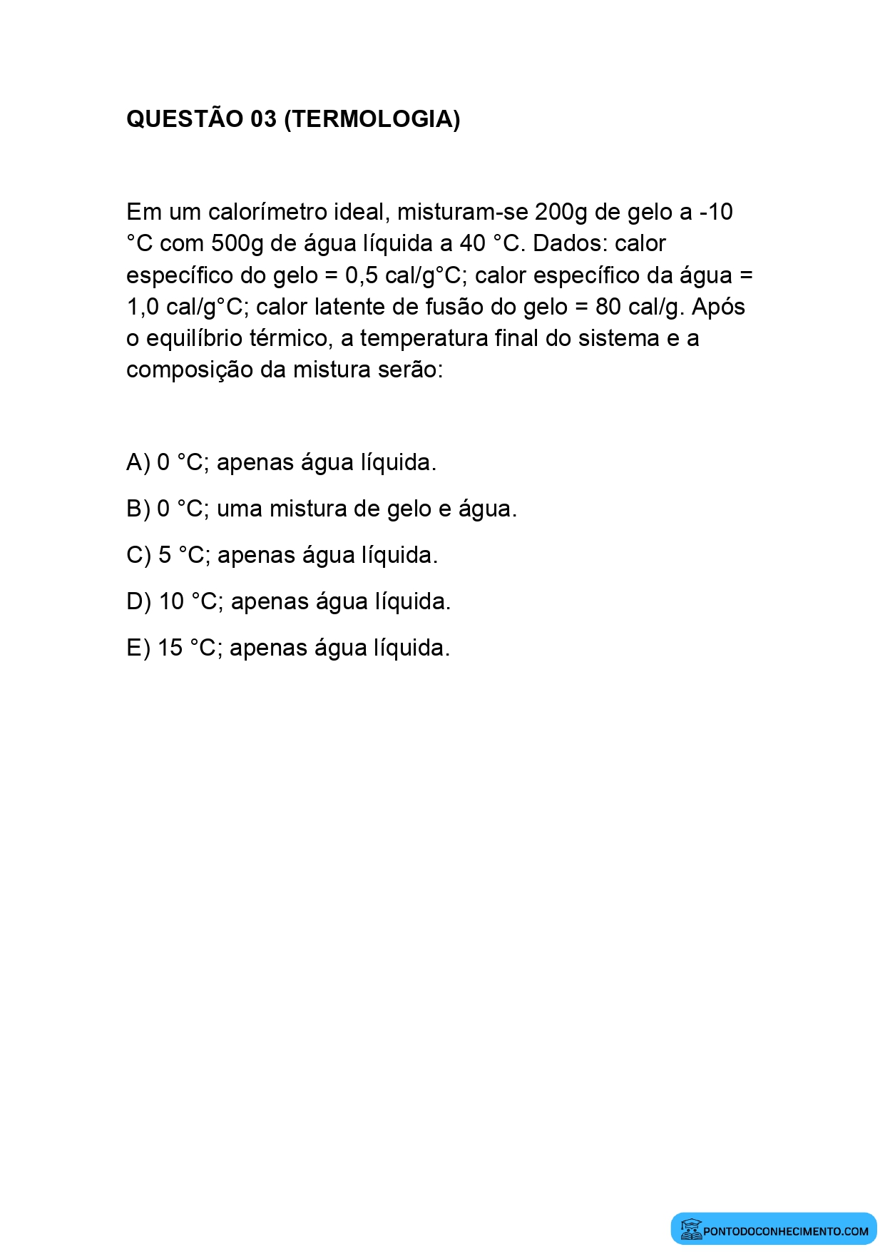 Simulado Enem Física com gabarito